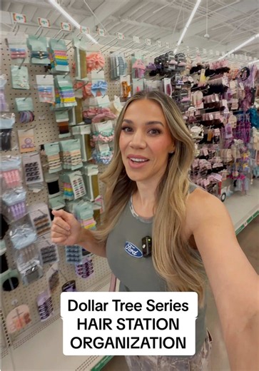 Dollar Tree Hair Station Organization Ideas