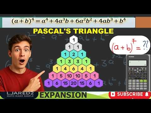 Pascal’s Triangle Made Easy! 🔺 | Fast Binomial Expansion Trick You Must Know! 001