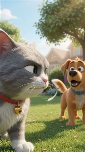 😂 Cat's Perfect Bird Hunt RUINED by a Dog! 🐱🐶💨 #shorts