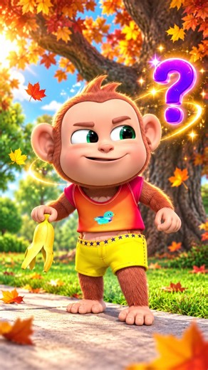 Monkey’s Banana Prank Goes TOO FAR! 🍌😂 #BananaPrank #NaughtyMonkey #FunnyCartoon #KidsLaughs