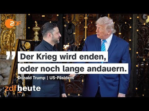 Selenskyj trifft Trump: Viele Worte - keine greifbaren Ergebnisse | ZDF Mittagsmagazin