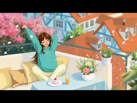 Spring Balcony Lofi 🌸 Peaceful Chill Beats to Make You Feel Happy ~ Lofi Hip Hop Mix to Relax