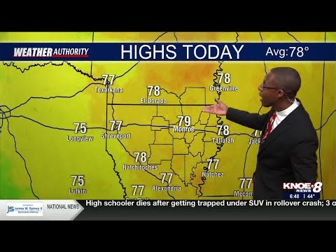 KNOE Monday Morning Forecast With Meteorologist DeVonte' Dixon