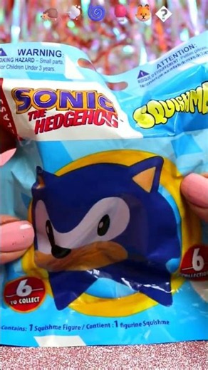 ASMR UNBOXING Sonic Squishy Blind Bag Review ❤️#shorts #asmr #sonic #squishy #gaming #trending #fyp