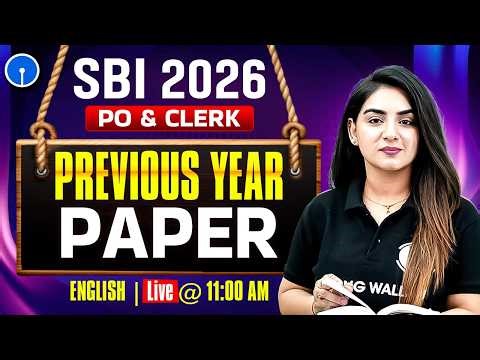 SBI PO / Clerk 2026 | SBI PO English Previous Year Questions | English by Anchal Ma'am