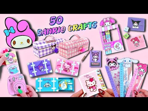 50 DIY SANRIO School Supplies Ideas ૮ ˶ᵔ ᵕ ᵔ˶ ა˚.🎀༘⋆