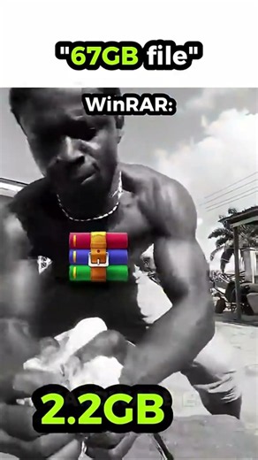 WinRAR With A 67GB File