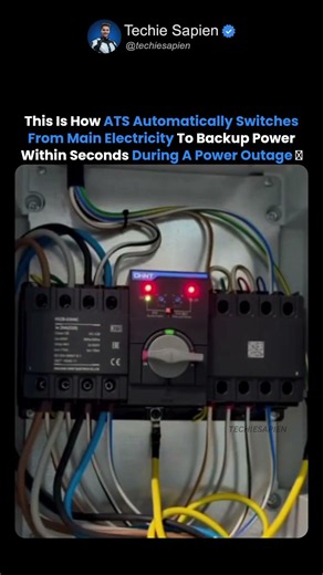 This Is How An ATS System Instantly Switches To Backup Power During Outages 🤯⚡