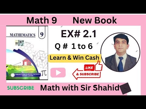 Class 9th Math New book Exercise 2.1 Q#1 to 6||Explained well with Intro || Learn & Win Offer