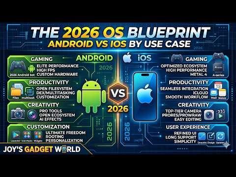 The 2026 OS Blueprint Android vs iOS by Use Case #AndroidVsIOS #Tech2026 #SmartphoneGuide #gaming