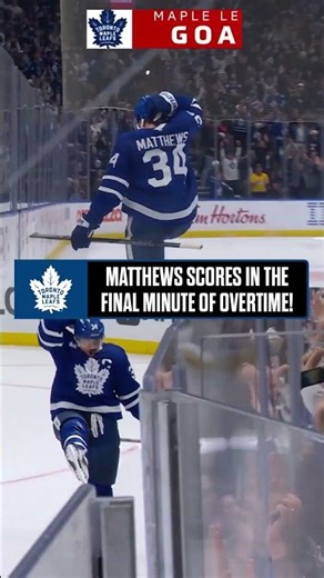 PANDEMONIUM for Matthews' OT WINNER! 🫨