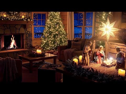 Beautiful Christmas Hymns 🎄Nativity Scene with Soft Instrumental Music for Devotion