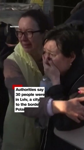 Boy rescued from burning building in Ukraine