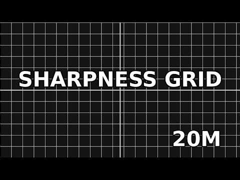 Sharpness & Focus Test Pattern (4K) | Scaling Grid | 1:1 Pixel Mapping | No Sound