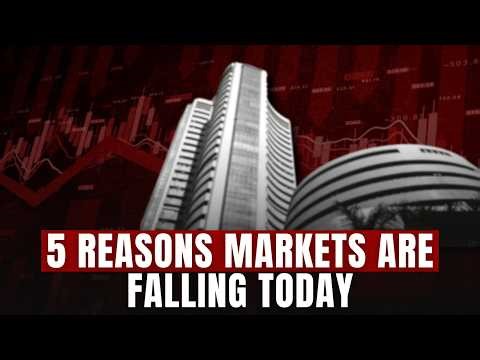 Why Are Markets falling Today | Sensex Slumps Over 800 Points, Nifty Below 24,000 | Top 5 Reasons