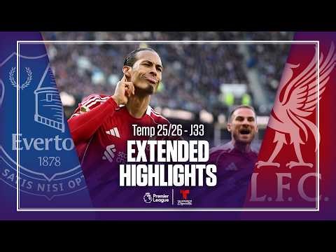 Everton vs. Liverpool | Highlights Premier League | Jornada 33 | Telemundo Deportes