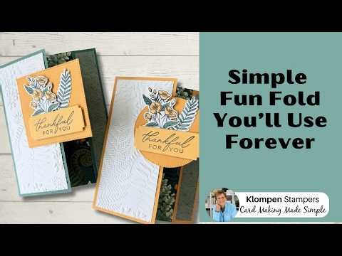 Easy Fun Fold Card Template (Use Any Stamps, Ink & Paper)