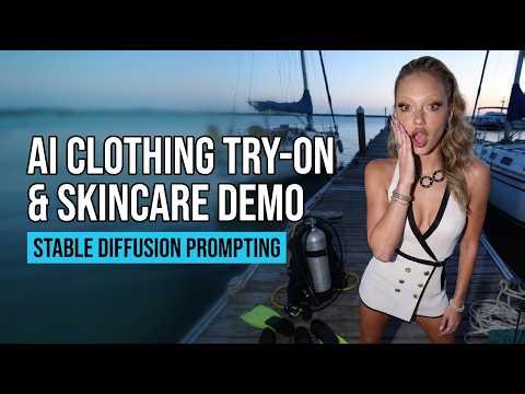 Stable Diffusion Quality in Higgsfield: AI Clothing Try-On & Skincare Demo #stablediffusion