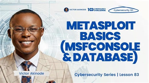 LESSON 83: Metasploit Basics - msfconsole Database | Abah Austus Chinedu