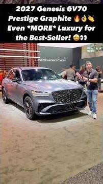 The NEW 2027 Genesis GV70 Prestige Graphite Adds Sportiness to this Luxury Crossover!