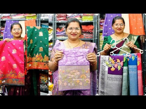🔥 🥻✨ Mangalagiri Pattu , Banaras & festival wear Saree LIVE !|| ✨ App: Mani Blouse Market ✨