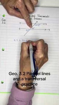 Geo. 3.2 Parallel lines and a transversal practice