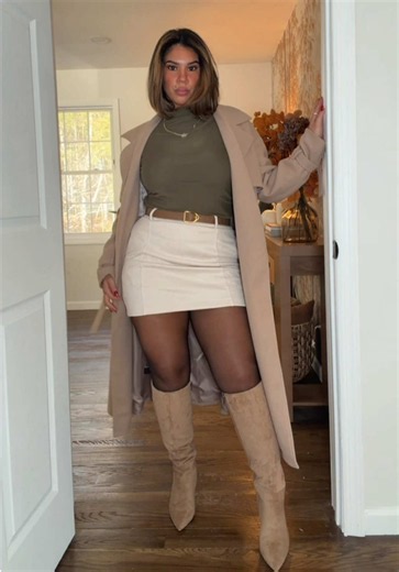 Cozy Neutral Fall Outfit Inspo for Midsize Fashion