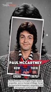 Wings (Paul McCartney) Then & Now ⚡🔥 #wings #70srock #shorts