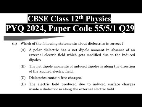 Which of the following statements about dielectrics is correct? (A) A polar dielectric has a net die