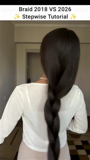 Braid 2018 vs 2026 comparison by- themarzhan__ | #shorts #braid #hairstyle #hairtransformation #glam