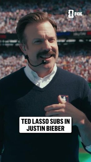 Ted Lasso and Coach Beard sub on @justinbieber