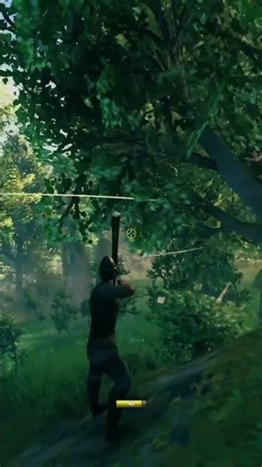Long distance bow shot on a neck | Valheim #shorts #valheim