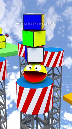 PACMAN's Crazy Obstacle Race 🎮🏆 #pacman #adventure #fallguys #shorts #funny