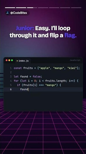 Junior vs Senior JavaScript Developer 🤯 | Is It in the Array? #Shorts
