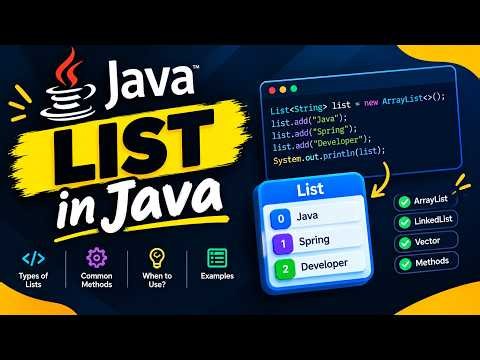 🚀 Mastering List in Java | Java Collections Framework