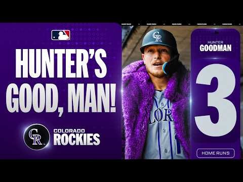 Hunter Goodman has a THREE-HOMER GAME for the Colorado Rockies! 🪨 | MLB Highlights