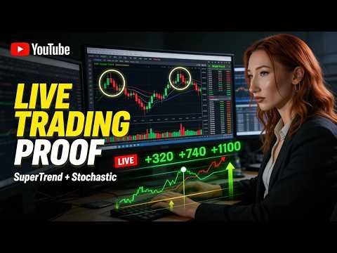 Options Trading For Beginners. Live Trading SuperTrend + Stochastic