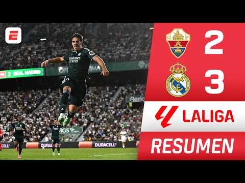 FINAL DE INFARTO. REAL MADRID logra la victoria ante ELCHE con GOL AGÓNICO de CARLOS ESPÍ | La Liga
