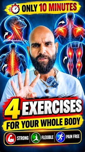 4 Daily Exercises for a Strong, Flexible & Pain-Free Body | 10-Minute Morning Yoga Routine