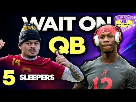 5 Late-Round QB Sleepers for 2026 College Fantasy Football