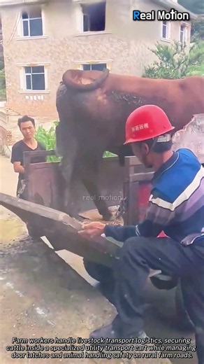 Smart Livestock Handling Technique During Farm Transport #farming #livestock #machinery #agriculture