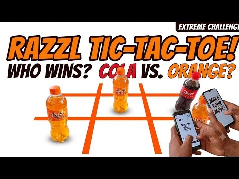 Tic Tac Toe Game with Fanta and Coke #tictactoegame