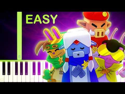 Cosmic Crew | SUPER BEAR ADVENTURE - EASY Piano Tutorial