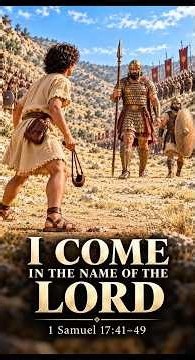 David and Goliath: "The Battle Is the LORD's" 1 Samuel 17 #christianshorts #jesus #bible #scripture