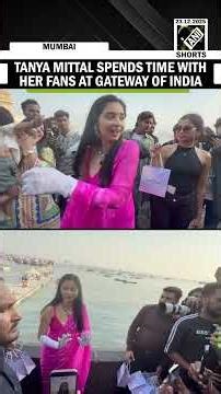 Bigg Boss 19 Fame Tanya Mittal visits Gateway of India, meets fans in Mumbai