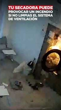 Tu secadora puede provocar un incendio si no limpias el sistema de ventilación