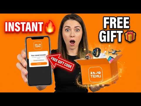 🔥 Temu FREE Gift Code 💰 How to Get Free Stuff on Temu in Under 1 Minute