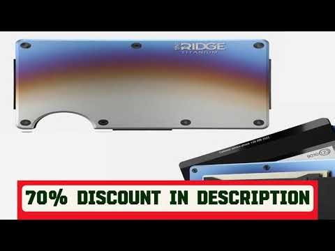 #Ridge Wallet for Men - Slim Minimalist Compact Wallet and Card Holder, RFID Protected Front Pocket