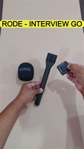 Rode Interview GO (Turn Your Rode Wireless Go Mic into a Pro Handheld Mic). #shorts
