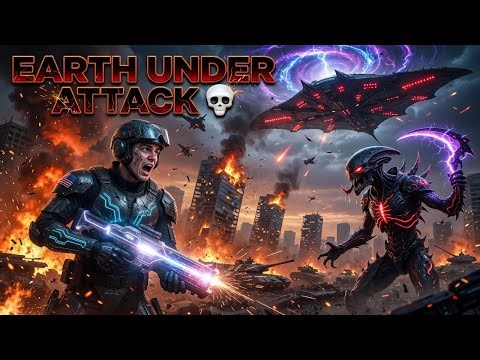 Alien Attack on Earth 🌍 | Magic Power Story (AI Video) 4K